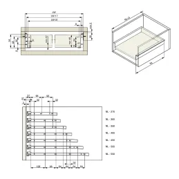 Metalbox RIEX 54 mm / Bianco