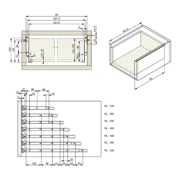 Metalbox RIEX 150 mm / Bianco