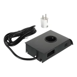 Presa da incasso BORN FRENCH 2 x 230 V + 2 x USB / Nero opaco
