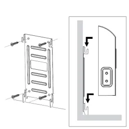 Presa da incasso BORN FRENCH 2 x 230 V + 2 x USB / Nero opaco