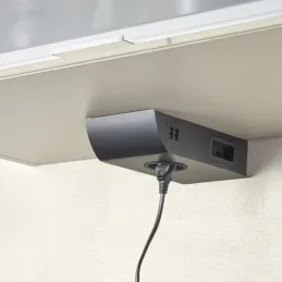 Presa da incasso BORN FRENCH 2 x 230 V + 2 x USB / Nero opaco