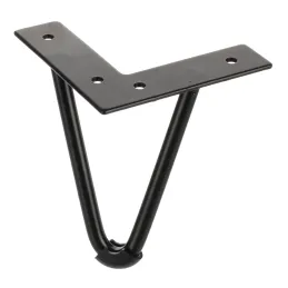 Gamba per mobili HAIRPIN 130 mm / Nera