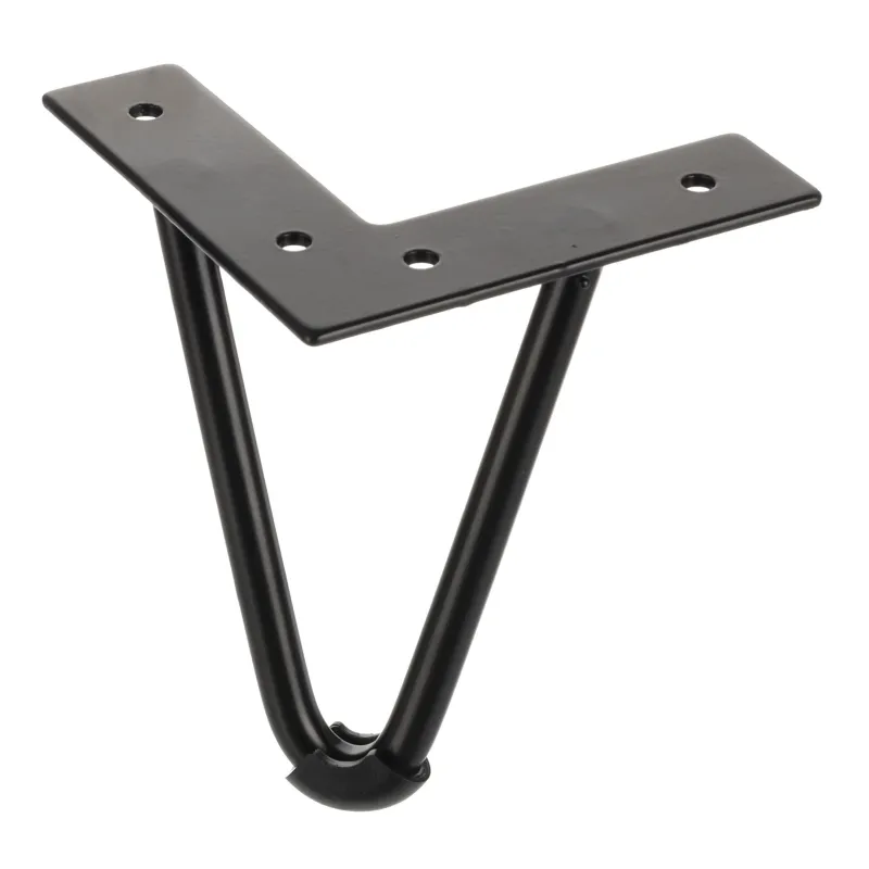 Gamba per mobili HAIRPIN 130 mm / Nera