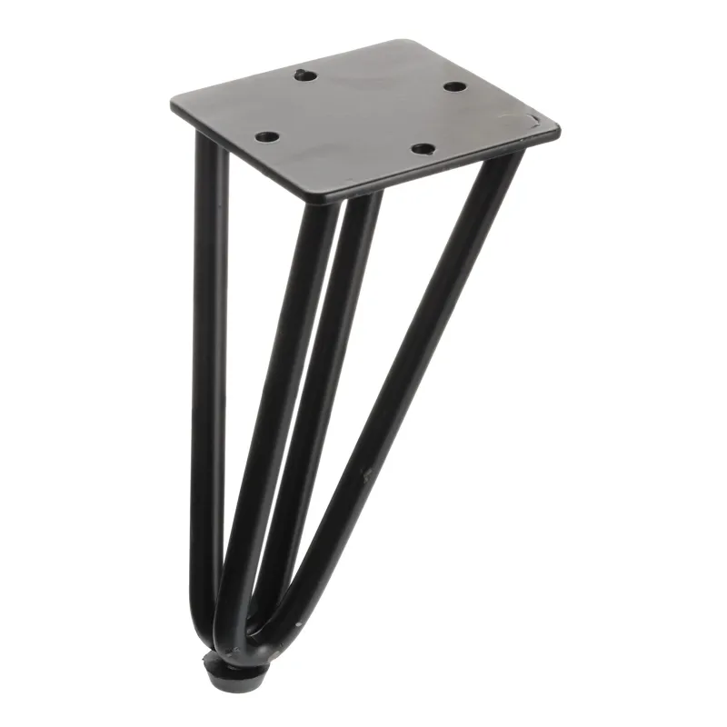 Gamba per mobili HAIRPIN 170 mm / Nera