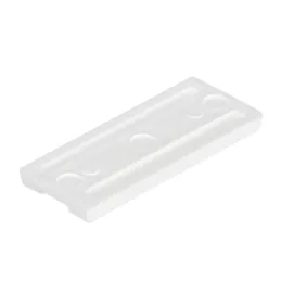 Cursore PVC mini a incastro - Bianco / 10 pz.