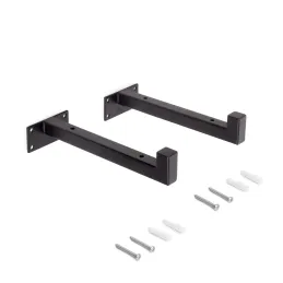Set di reggimensola STELIA / Nero opaco - 2 pezzi