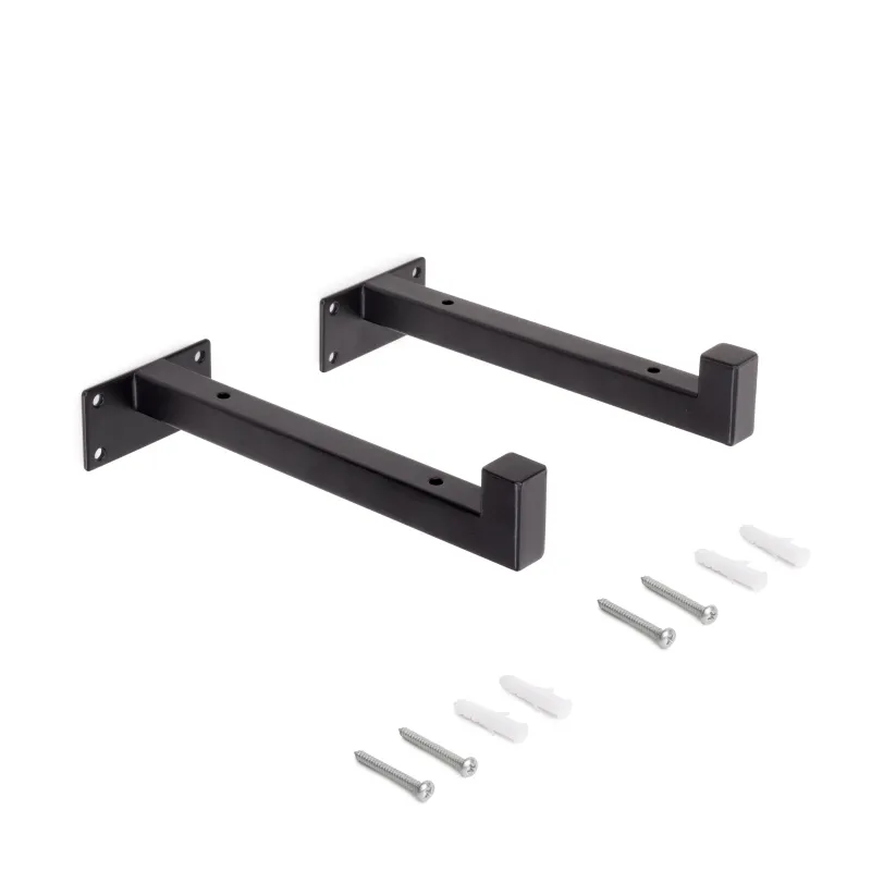 Set di reggimensola STELIA / Nero opaco - 2 pezzi