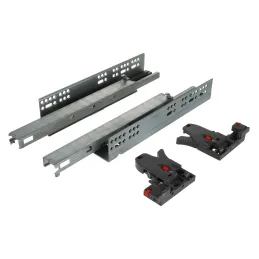 Cassetto ad estrazione totale nascosto LUXON con chiusura ammortizzata e attacchi 3D / 40 kg