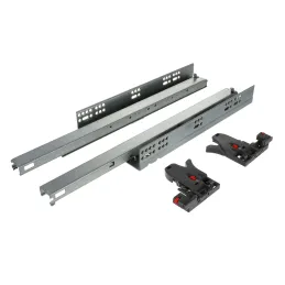 Cassetto ad estrazione totale nascosto LUXON con chiusura ammortizzata e attacchi 3D / 40 kg