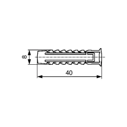 Tassello SX 10x50 mm / 50 pz