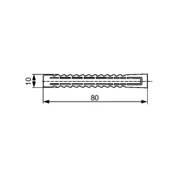 Tassello SX 10x80 mm / 25 pz.