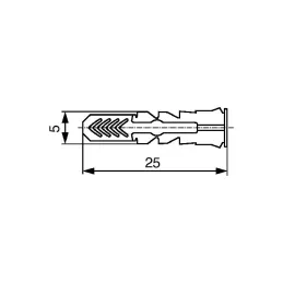 Tassello DuoPower 5x25 mm / 100 pz.