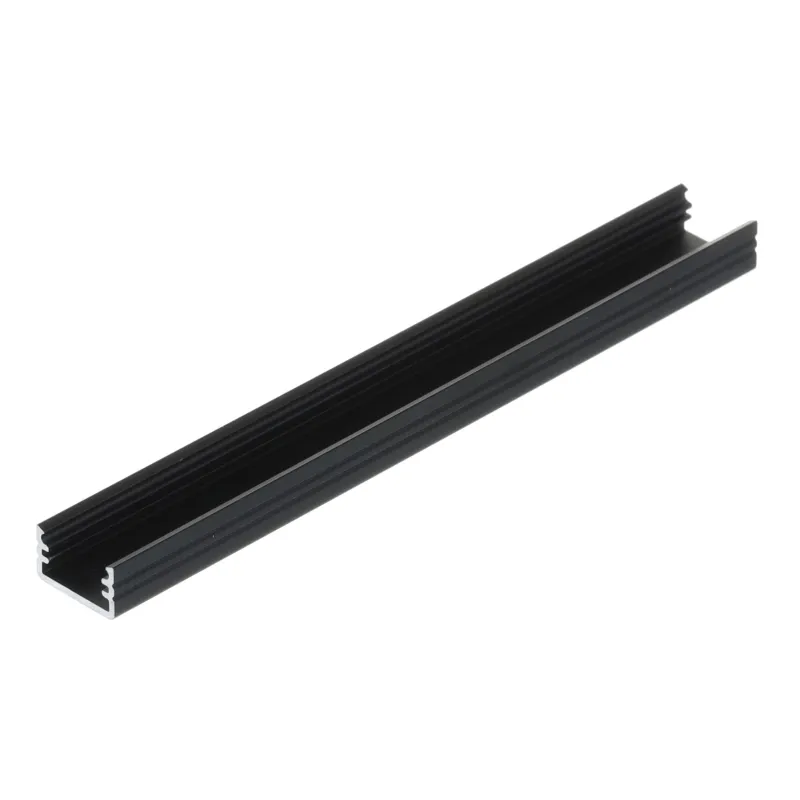 Profilo in alluminio ORPHA per illuminazione LED senza copertura / Nero opaco
