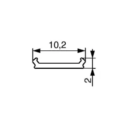 Coperchio per profilo LED ORPHA / Satinato