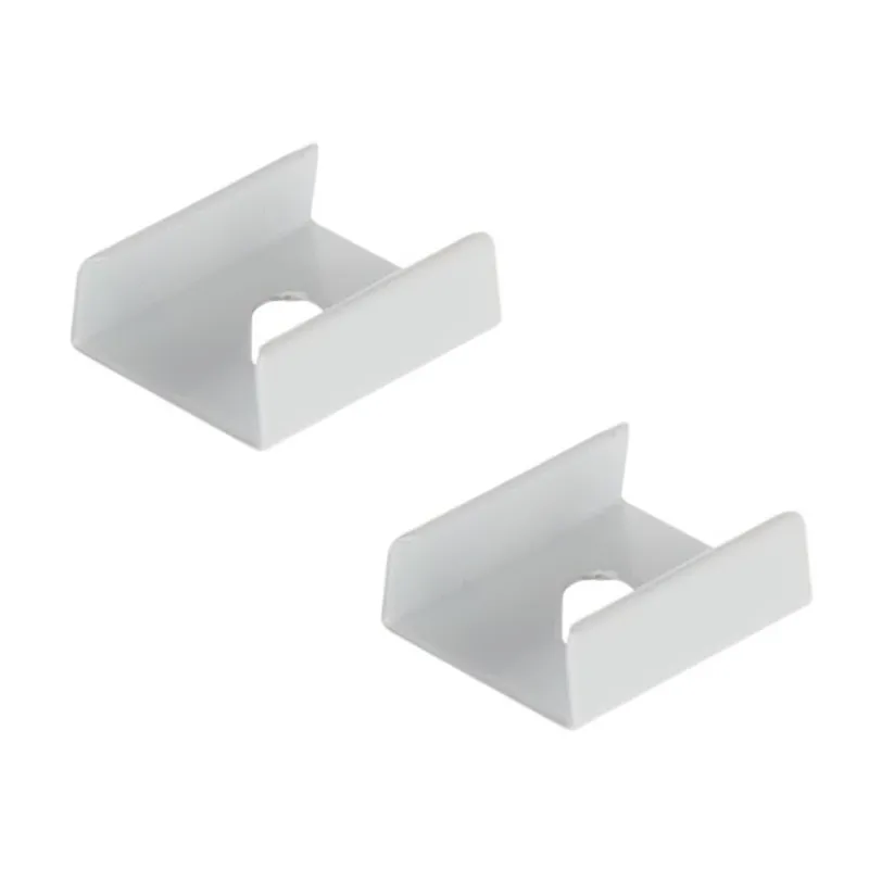 Supporto per profilo per illuminazione LED ORPHA - coppia / Bianco opaco