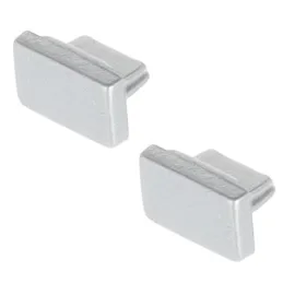 Set di terminali per profilo per illuminazione LED ORPHA - coppia / Grigio