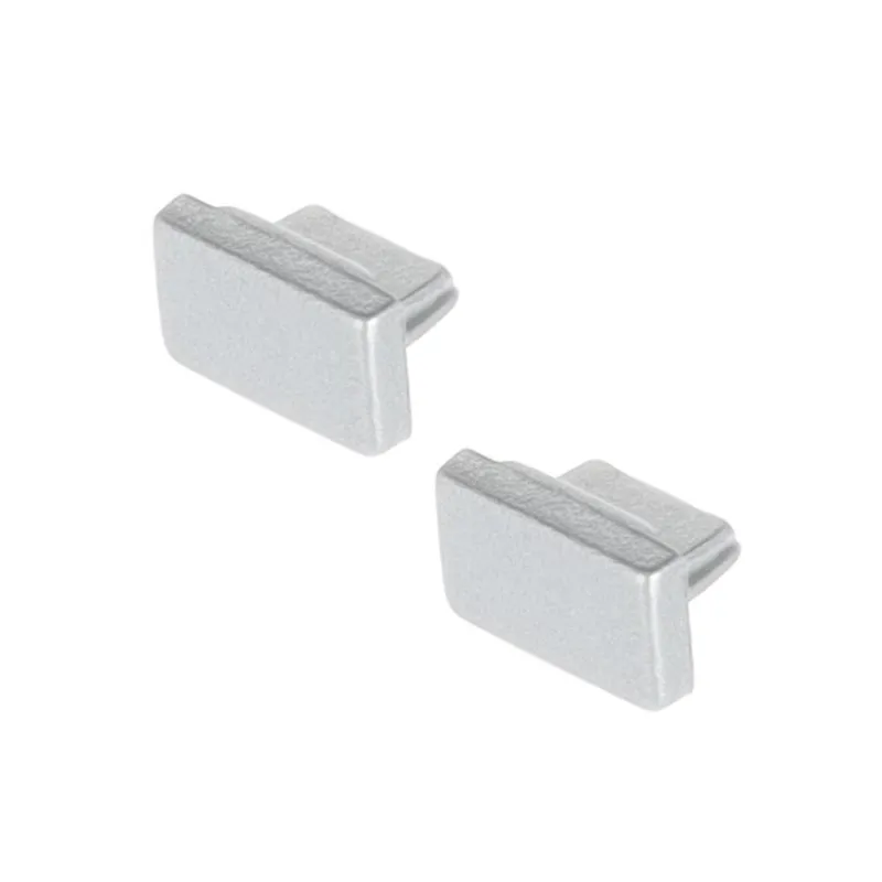 Set di terminali per profilo per illuminazione LED ORPHA - coppia / Grigio
