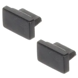 Set di terminali per profilo LED ORPHA – coppia / Nero opaco
