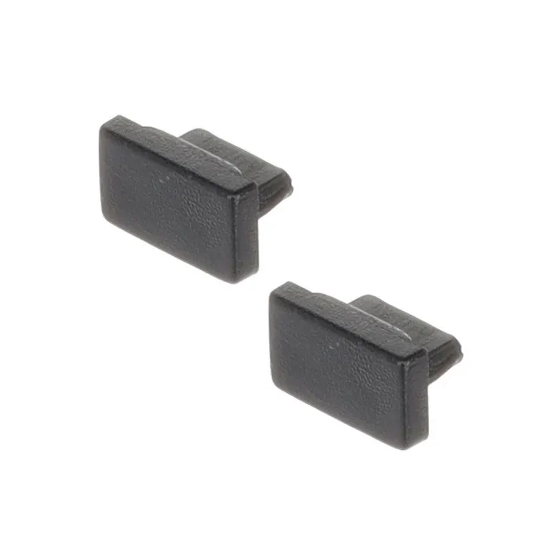 Set di terminali per profilo LED ORPHA – coppia / Nero opaco