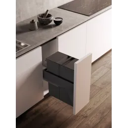 Cestino estraibile 300 mm - 1x40L / Antracite