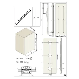 Sistema di raddrizzamento antideformazione per porte FIXER / Bianco