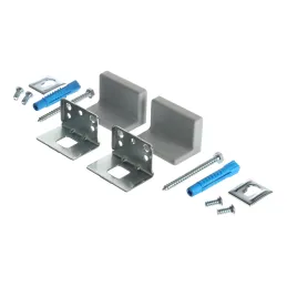 Ferramenta per appendere il mobile con copertura - montaggio laterale / Grigio