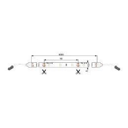 Striscia LED VIRTUAL IP20, 6 W/m 60 LED – 5 metri