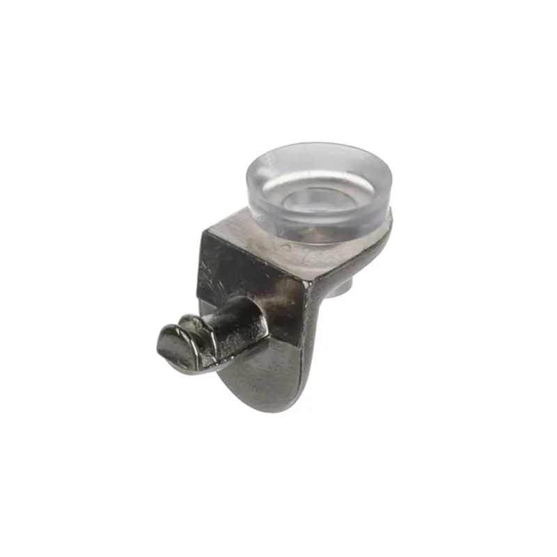 Reggipiano per vetro con perno e guarnizione, 5 mm / 10 pz.