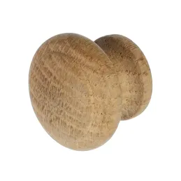 Pomello in legno VILLA / Rovere non verniciato