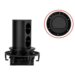 Presa elettrica estraibile Elevator 2x230V SCHUKO / Nero opaco