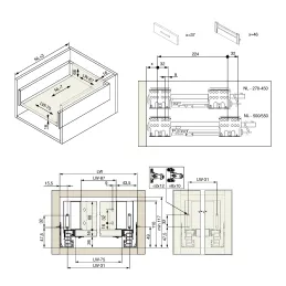 Box da cucina - INTERBOX Premium 16 - 84 mm / Bianco