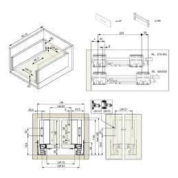 Box da cucina - INTERBOX Premium 16 - 116 mm / Bianco
