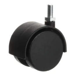 Rotella per mobili nera con vite CHAIR – senza freno / 50 mm