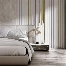 Profilo decorativo a lamelle AMBER / Bianco