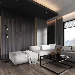 Profilo decorativo a lamelle AMBER / Antracite