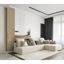 Profilo decorativo a lamelle ONDA / Rovere naturale
