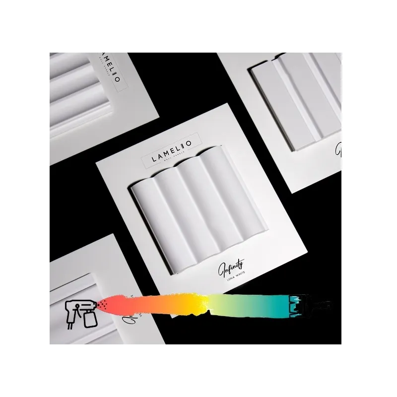 Profilo decorativo a doghe INFINITY LUNA / Bianco