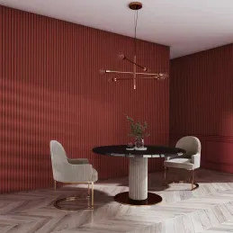 Profilo decorativo a lamelle INFINITY OLMO / Bianco