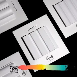 Profilo decorativo a lamelle INFINITY OLMO / Bianco