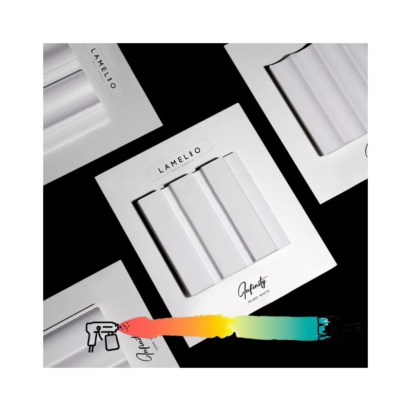 Profilo decorativo a lamelle INFINITY OLMO / Bianco