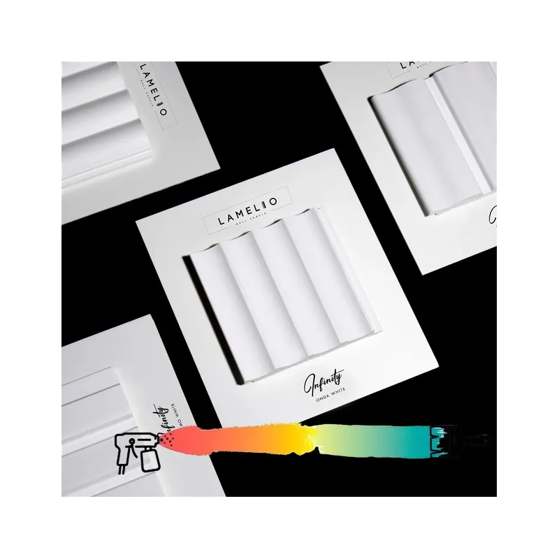 Profilo decorativo a doghe INFINITY ONDO / Bianco