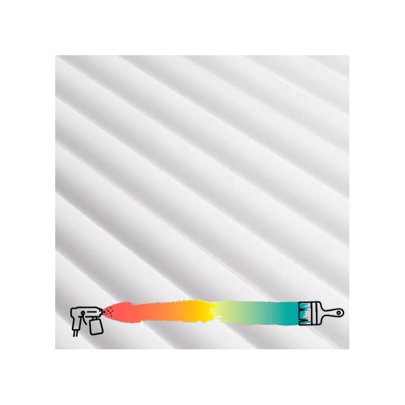 Profilo terminale per lamelle decorative INFINITY LUNA / Bianco