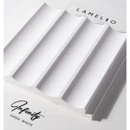 Profilo terminale per lamelle decorative INFINITY ONDO / Bianco