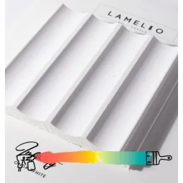 Profilo terminale per lamelle decorative INFINITY ONDO / Bianco