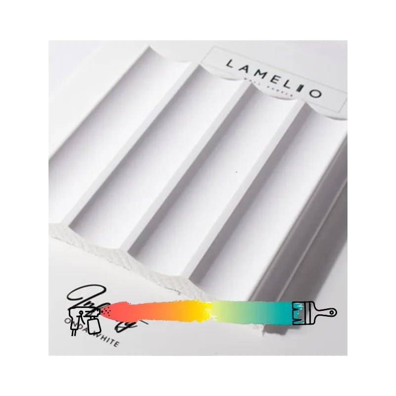 Profilo terminale per lamelle decorative INFINITY ONDO / Bianco