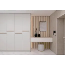 Profilo terminale per lamelle decorative MARTEL / Rovere naturale - bianco