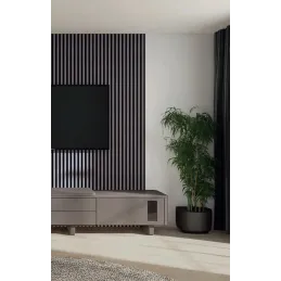 Profilo decorativo a lamelle MARTEL / Rovere grigio - nero