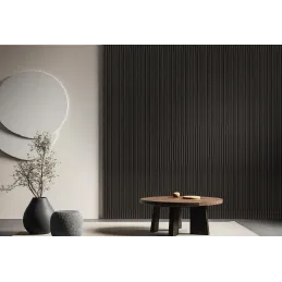 Pannello acustico a lamelle COLETTE / Rovere nero