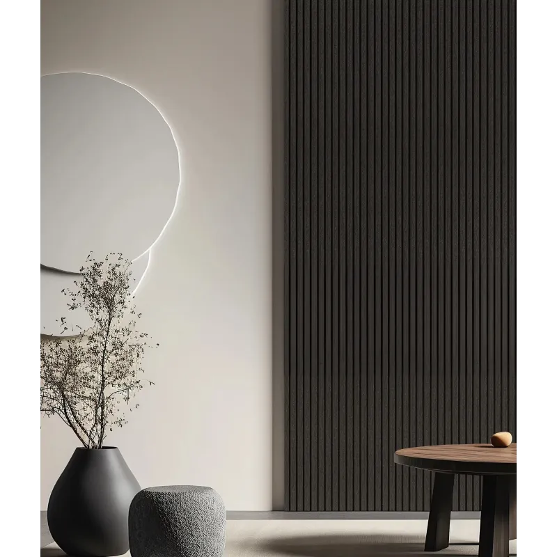 Pannello acustico a lamelle COLETTE / Rovere nero