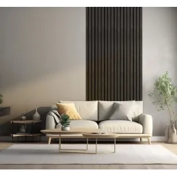 Pannello acustico a lamelle COLETTE / Rovere nero